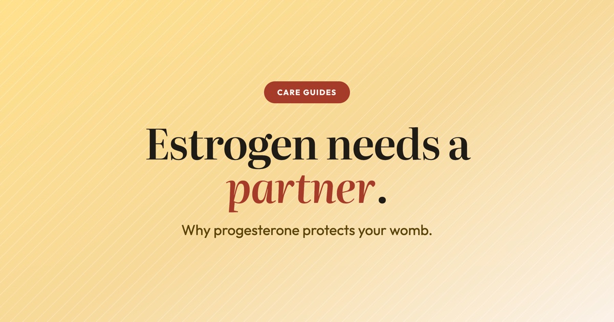 Do You Need Progesterone With Your Estrogen HRT?