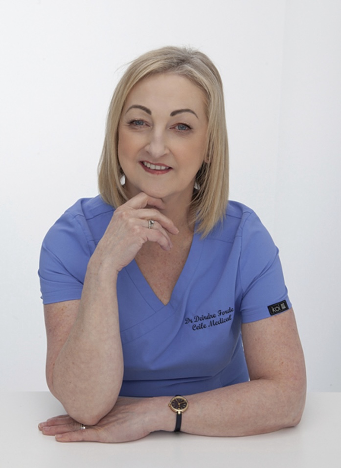 Portrait of Dr Deirdre Forde, menopause specialist GP, Ireland